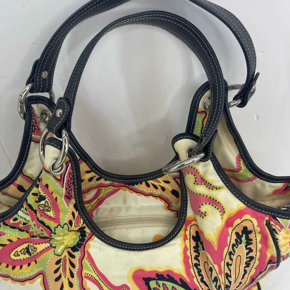 Floral Shoulder Bag‎ Y2K Resort Lilly Pulitzer Style Paris Hilton Bright Purse